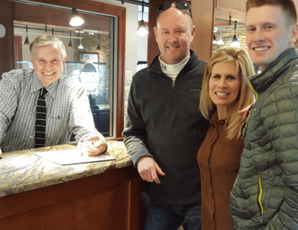 customers inside jewelry store