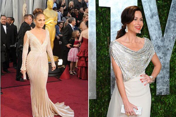 jennifer lopez and minnie driver at the 2012 oscars