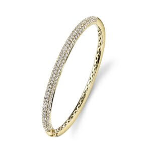 18KT Yellow Gold Diamond Bangle