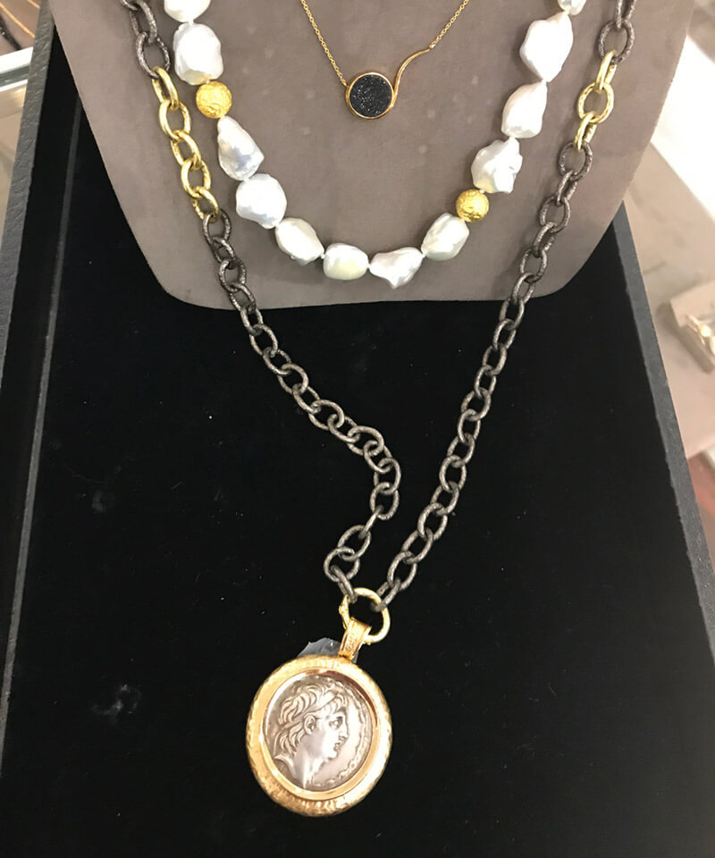 jorge adeler ancient coin necklace