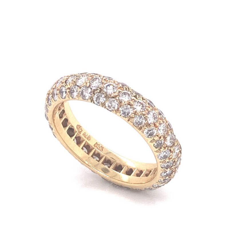 14KT Yellow Gold Diamond Eternity Band