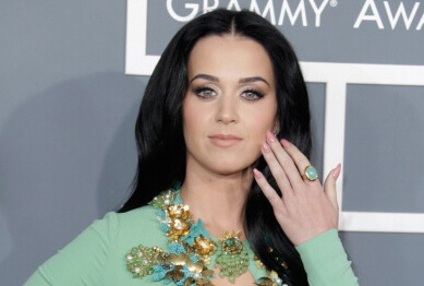 Katy Perry at the Grammys wearing a custom Adeler Jewelers Ring