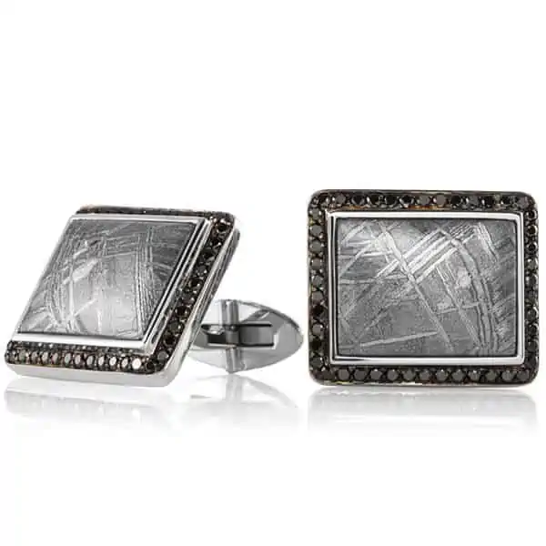 men's designer black and onyx cufflinks