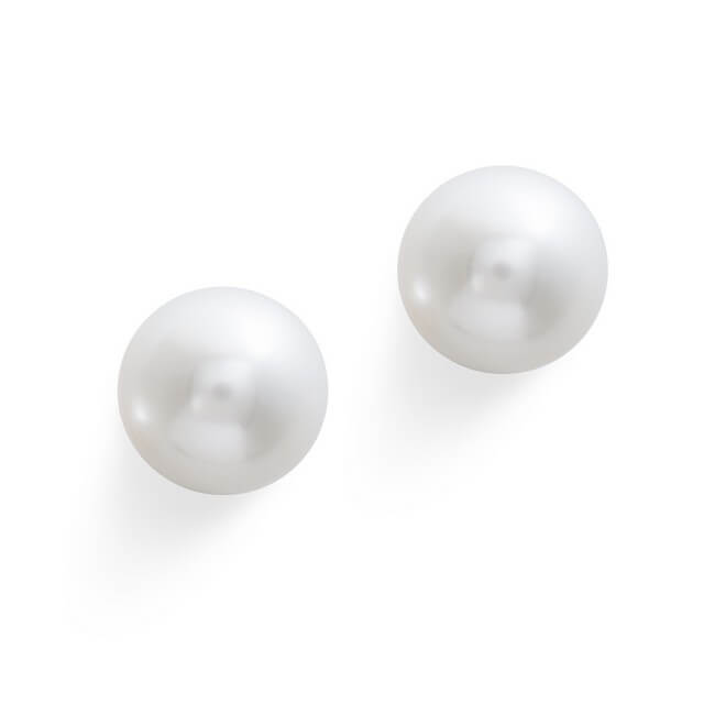 White South Sea Pearl Stud Earrings