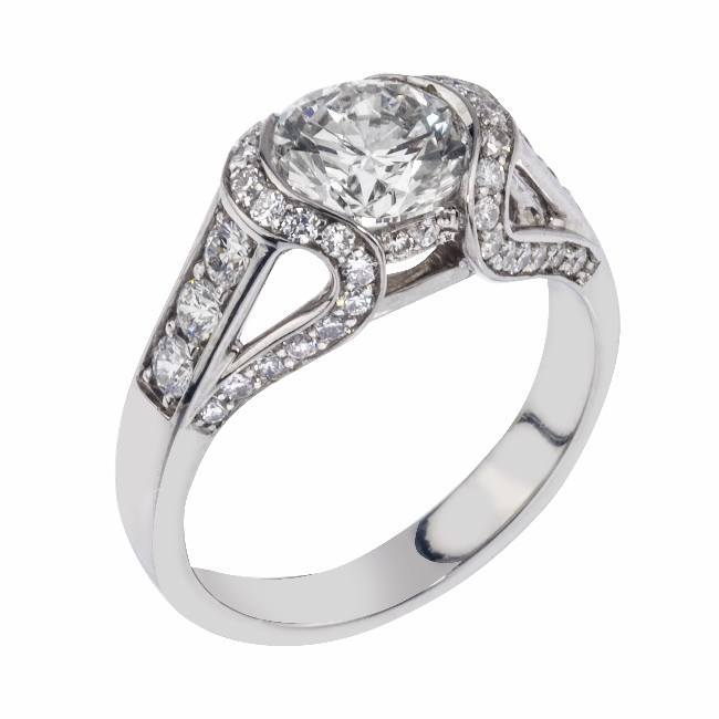 Platinum and Diamond Engagement Ring