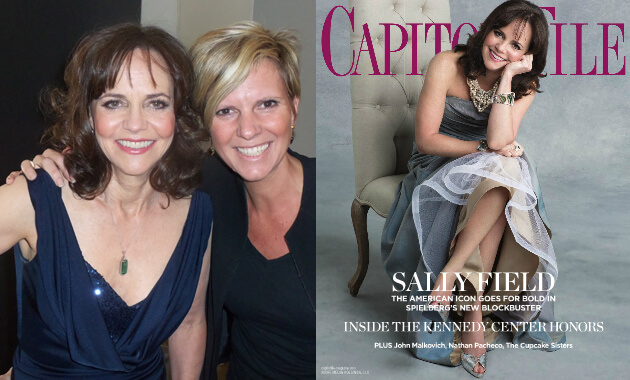 Sally Field and Wendy Adeler at Capitol File cover shoot