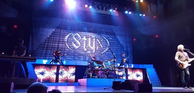 styx concert for charity at the Strathmore Concert center 
