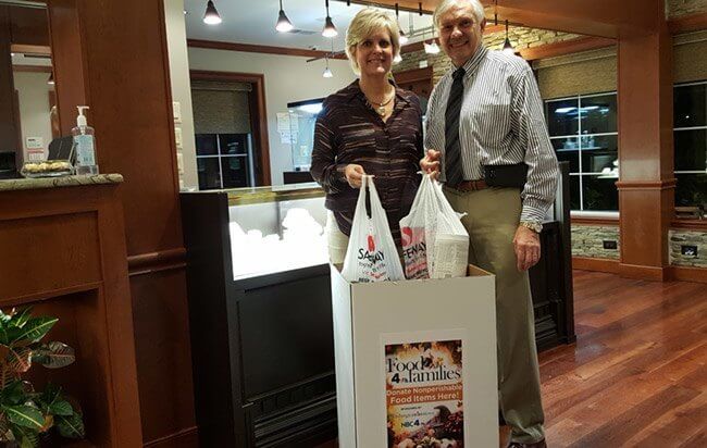 washington DC food drive at adeler jewelers