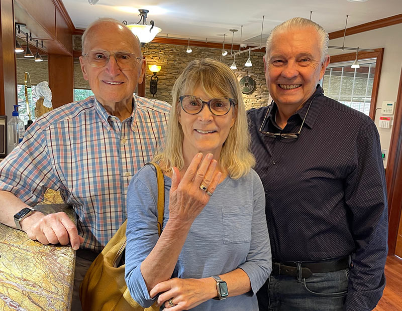 customers inside jewelry store