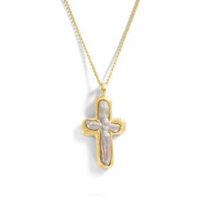 Baroque Pearl Cross Enhancer