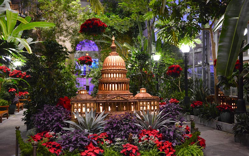 Holiday as US botanic Gardens