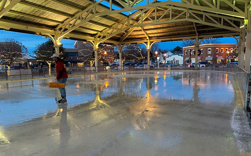 Harris pavilion ice rink