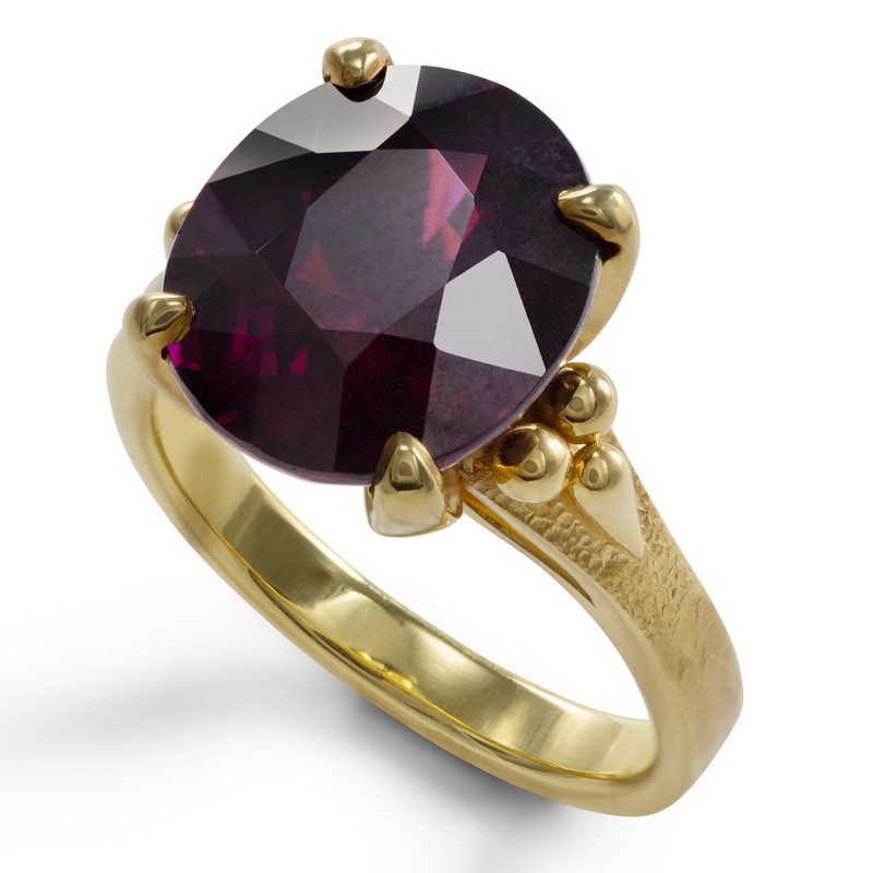 Rhodolite Garnet Ring