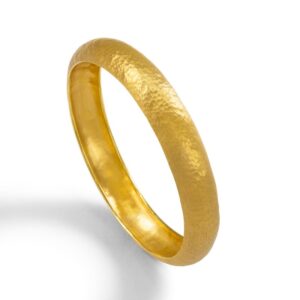 Hammered Gold Bangle