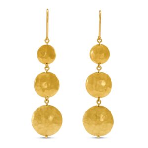 Light, classic 18KT Yellow Gold dangle earrings