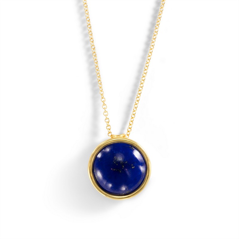 Lapis Cabochon Necklace