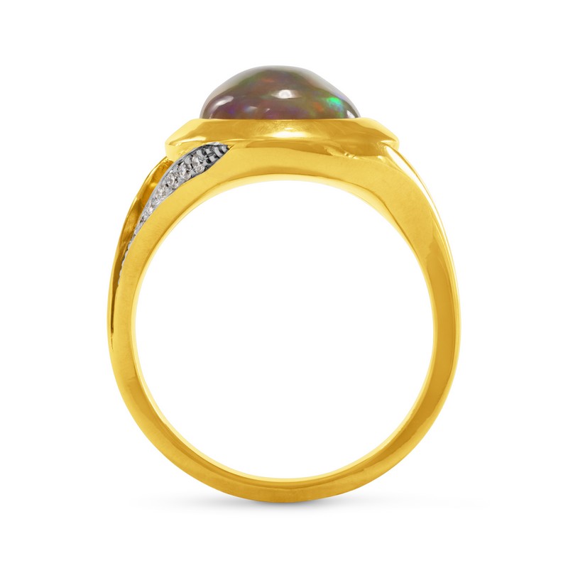 Opal and Diamond Ring