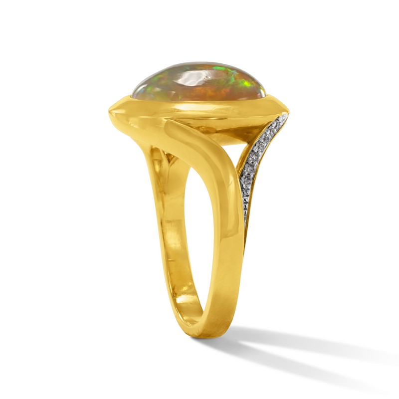 Opal and Diamond Ring