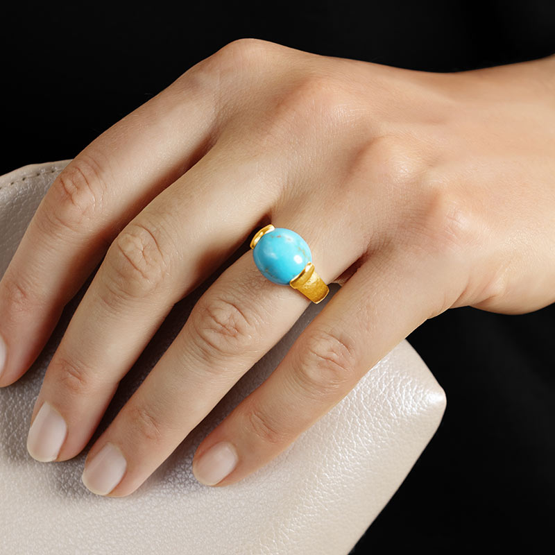 Turquoise Nugget Ring
