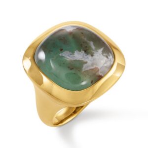 close up view of a Aquaprase Ring