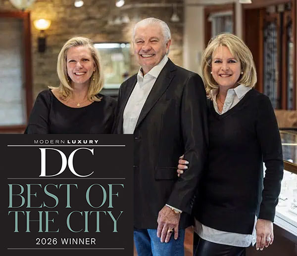 picture of the Adelers after winning best of DC jeweler